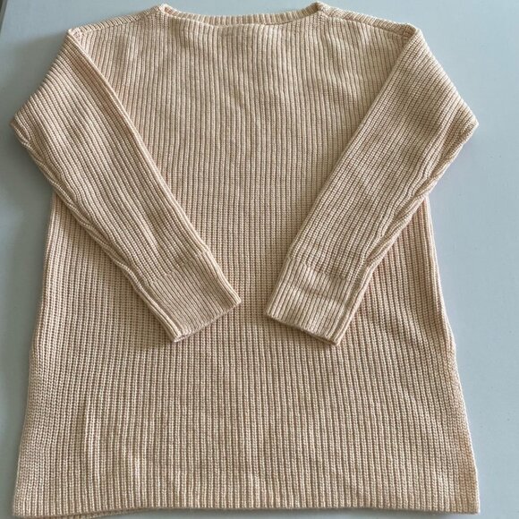 Loft Women's Knit Sweater Boat Neck Long Sleeve Pullover XS New With Tags Cream - Picture 12 of 12